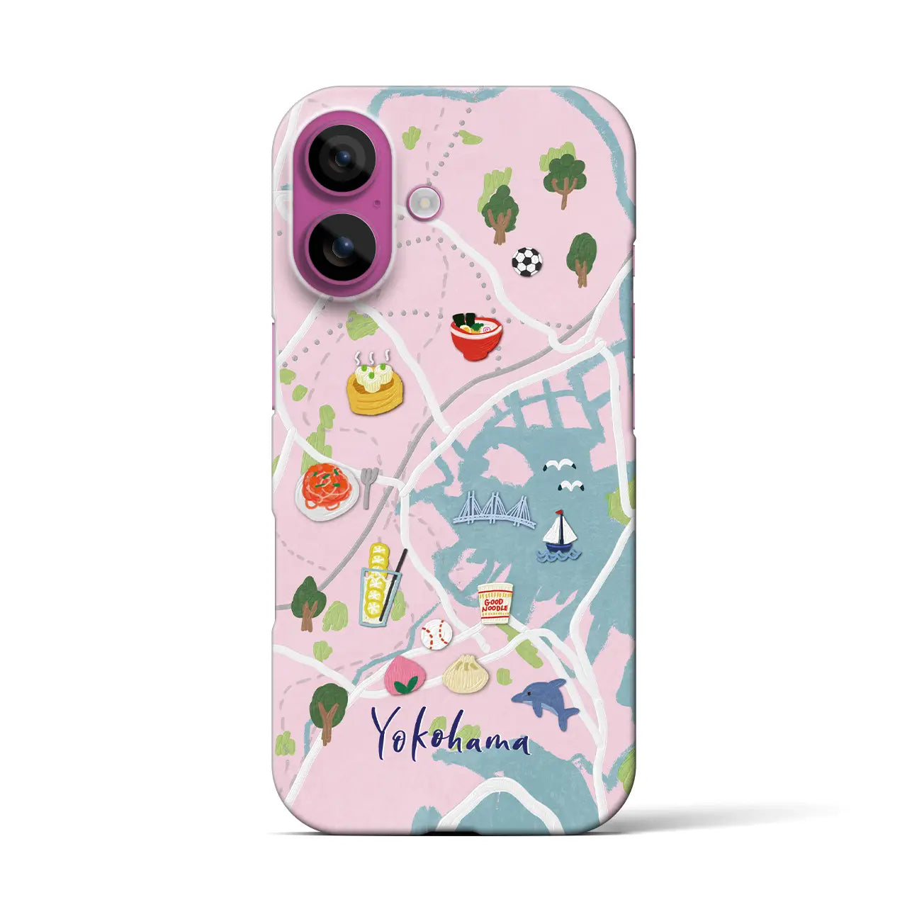 【横浜】Walk & Eat iPhoneケース(バックカバータイプ)