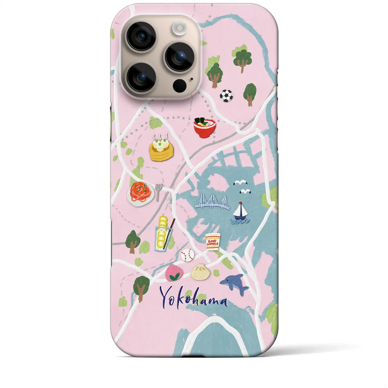 【横浜】Walk & Eat iPhoneケース(バックカバータイプ)