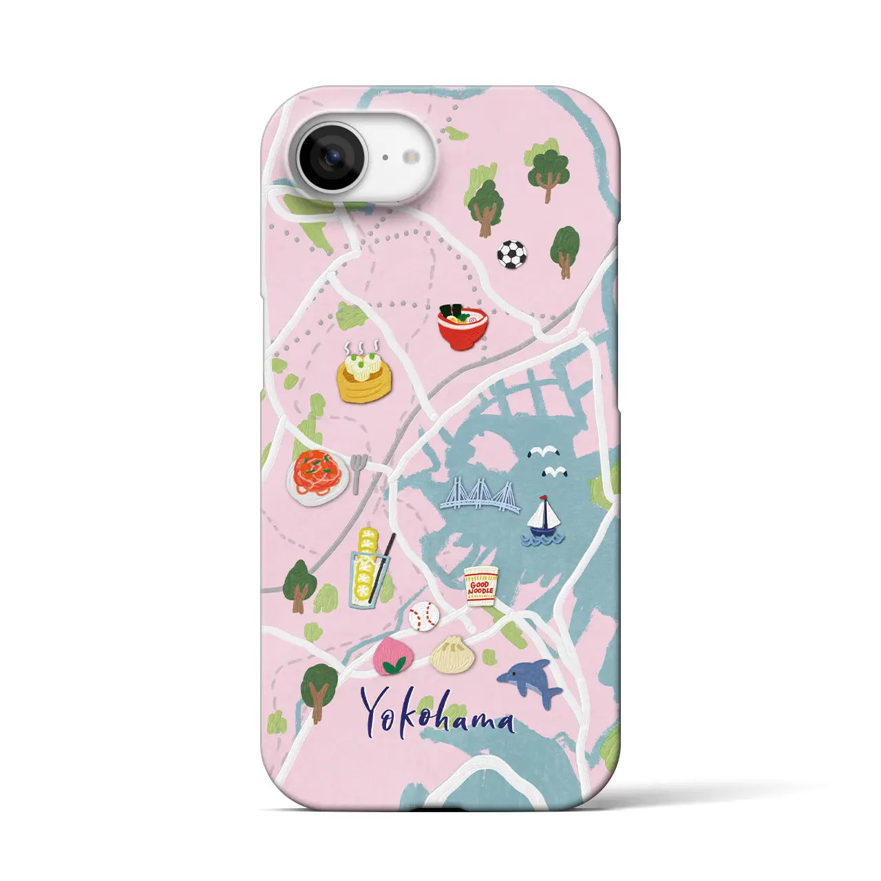 【横浜】Walk & Eat iPhoneケース(バックカバータイプ)