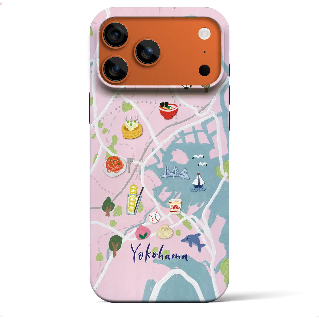 【横浜】Walk & Eat iPhoneケース(バックカバータイプ)