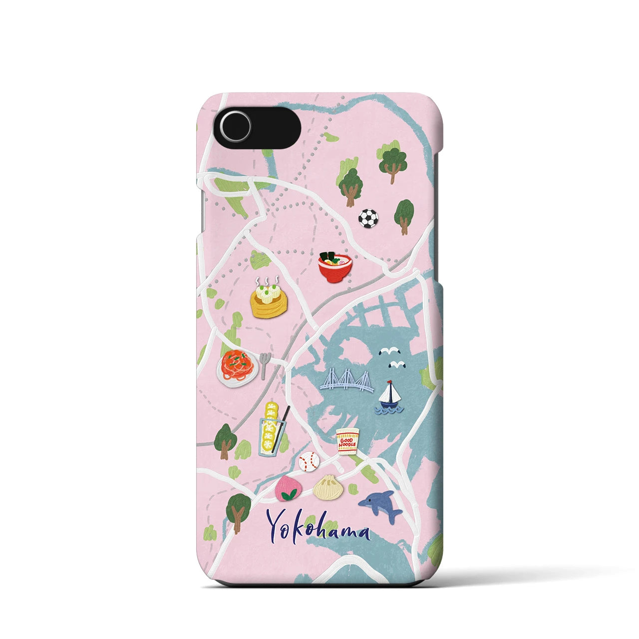 【横浜】Walk & Eat iPhoneケース(バックカバータイプ)