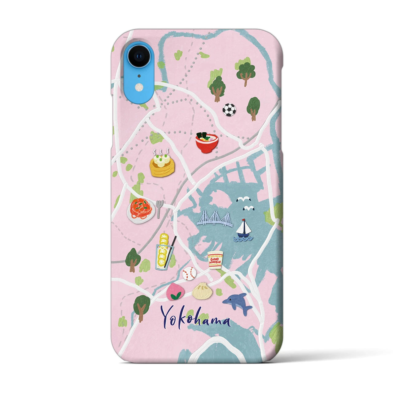 【横浜】Walk & Eat iPhoneケース(バックカバータイプ)