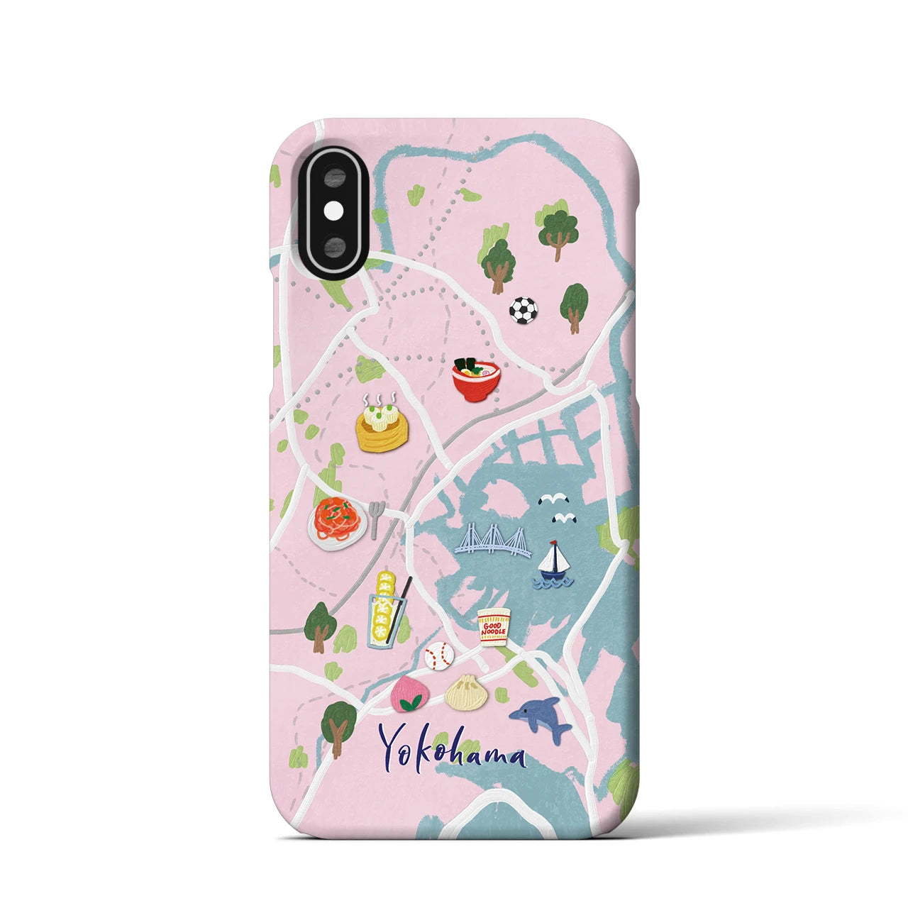 【横浜】Walk & Eat iPhoneケース(バックカバータイプ)