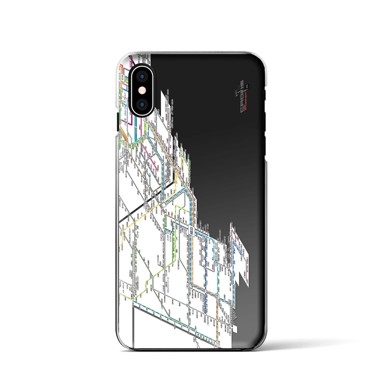 【横浜路線図(神奈川県)】路線図iPhoneケース(クリアタイプ)