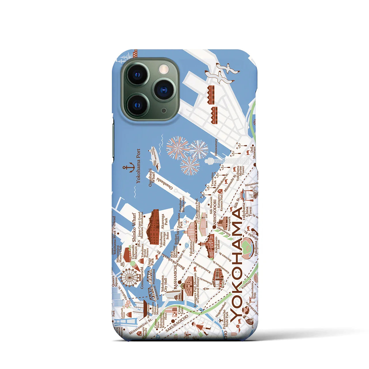 【横浜】イラストマップiPhoneケース(バックカバータイプ)