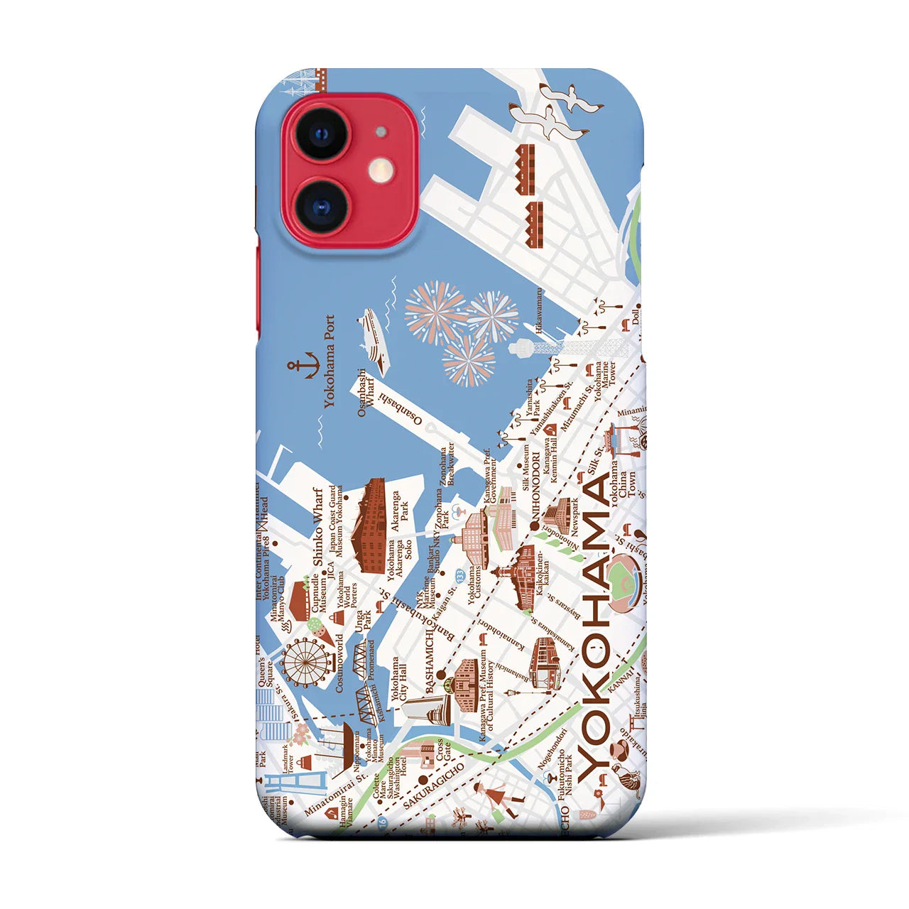 【横浜】イラストマップiPhoneケース(バックカバータイプ)