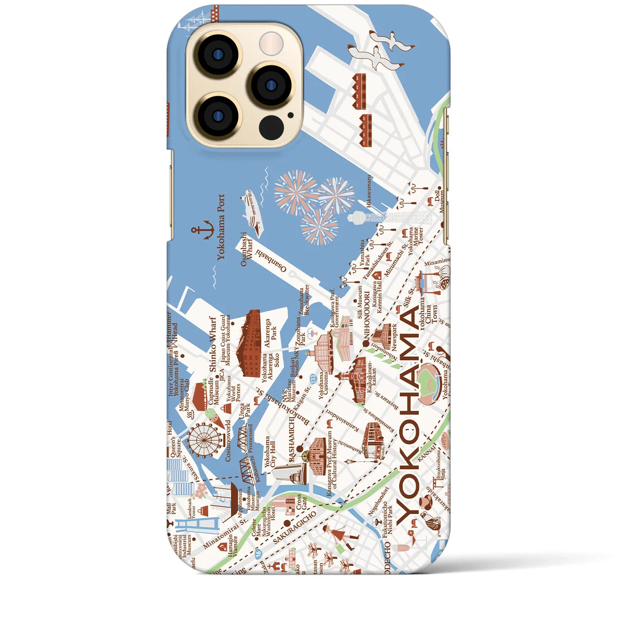 【横浜】イラストマップiPhoneケース(バックカバータイプ)