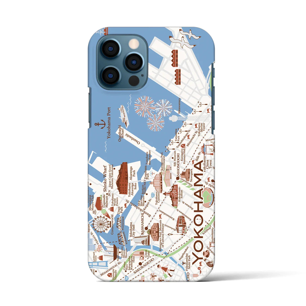 【横浜】イラストマップiPhoneケース(バックカバータイプ)