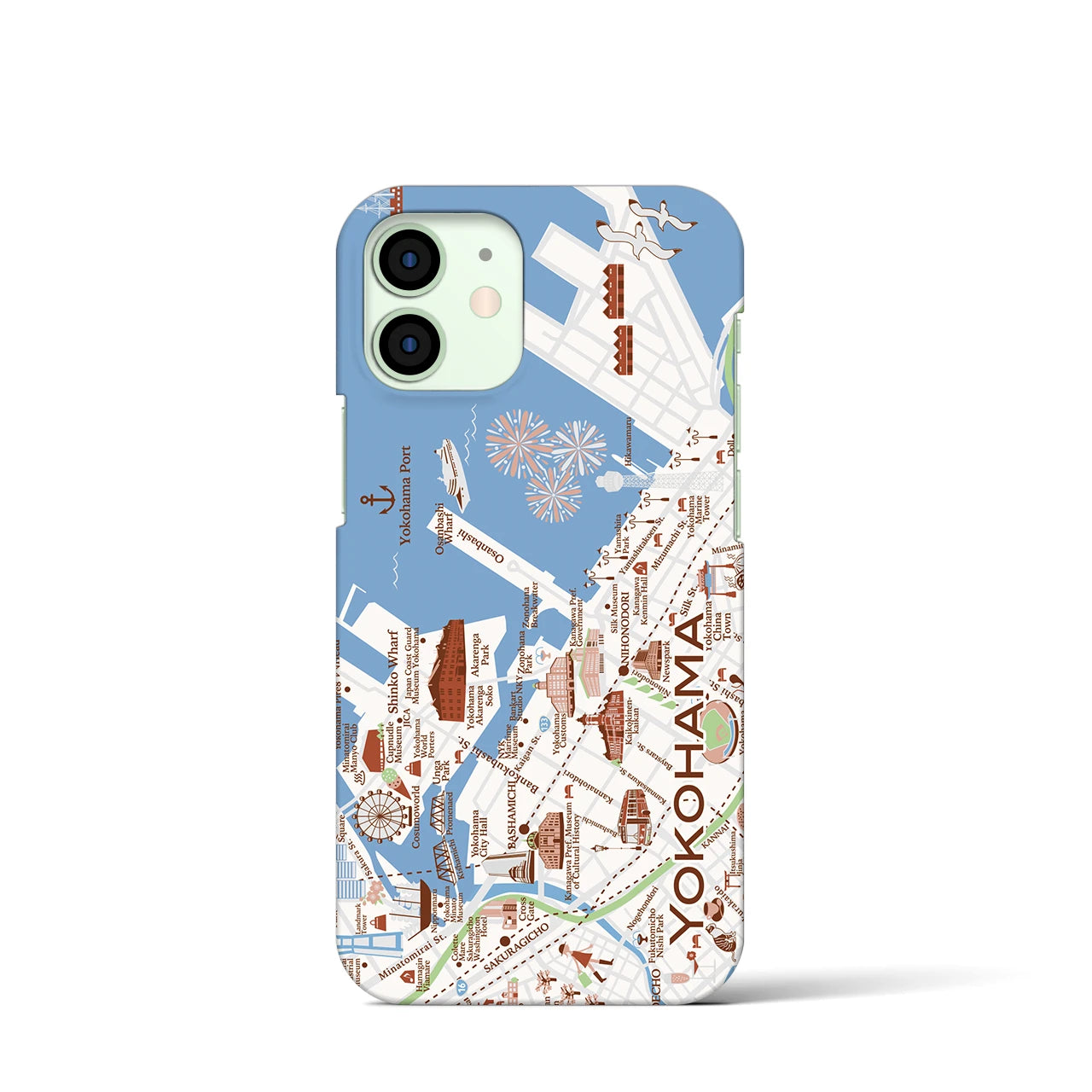 【横浜】イラストマップiPhoneケース(バックカバータイプ)