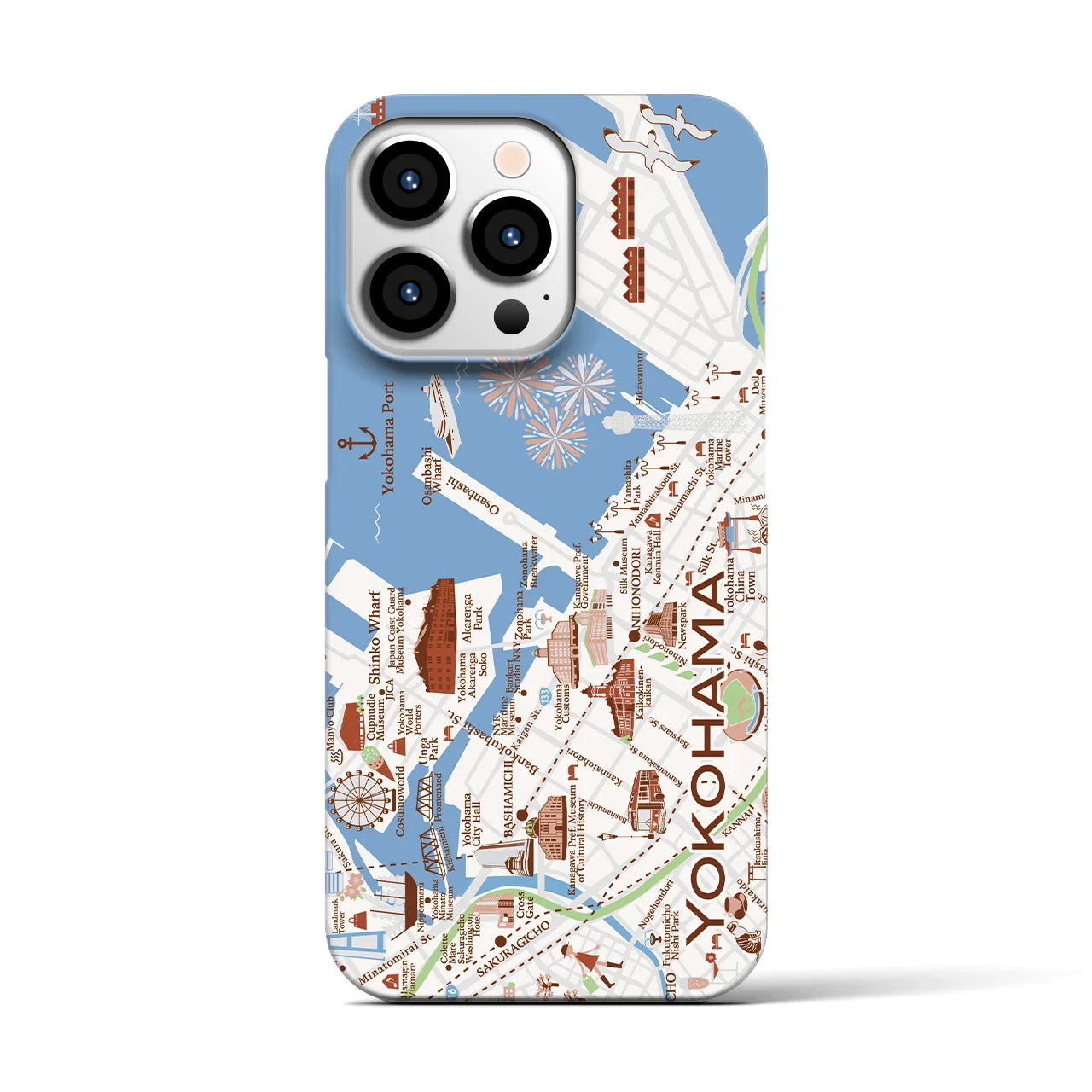 【横浜】イラストマップiPhoneケース(バックカバータイプ)