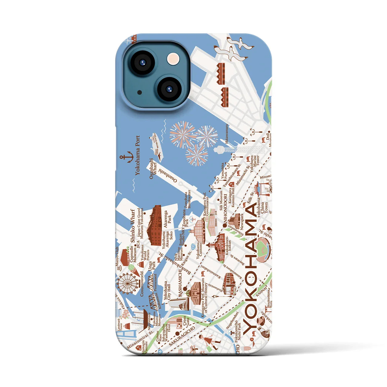 【横浜】イラストマップiPhoneケース(バックカバータイプ)