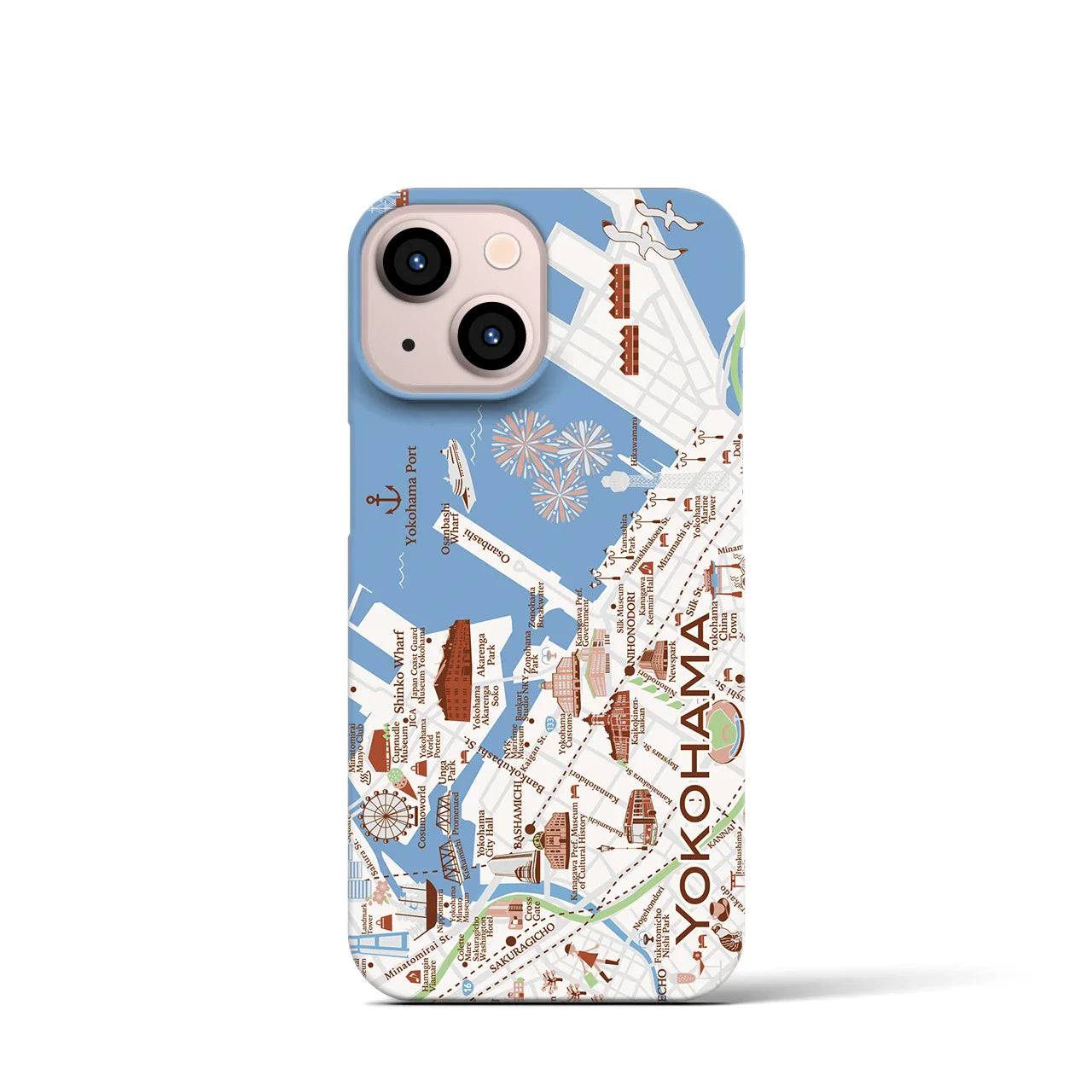 【横浜】イラストマップiPhoneケース(バックカバータイプ)