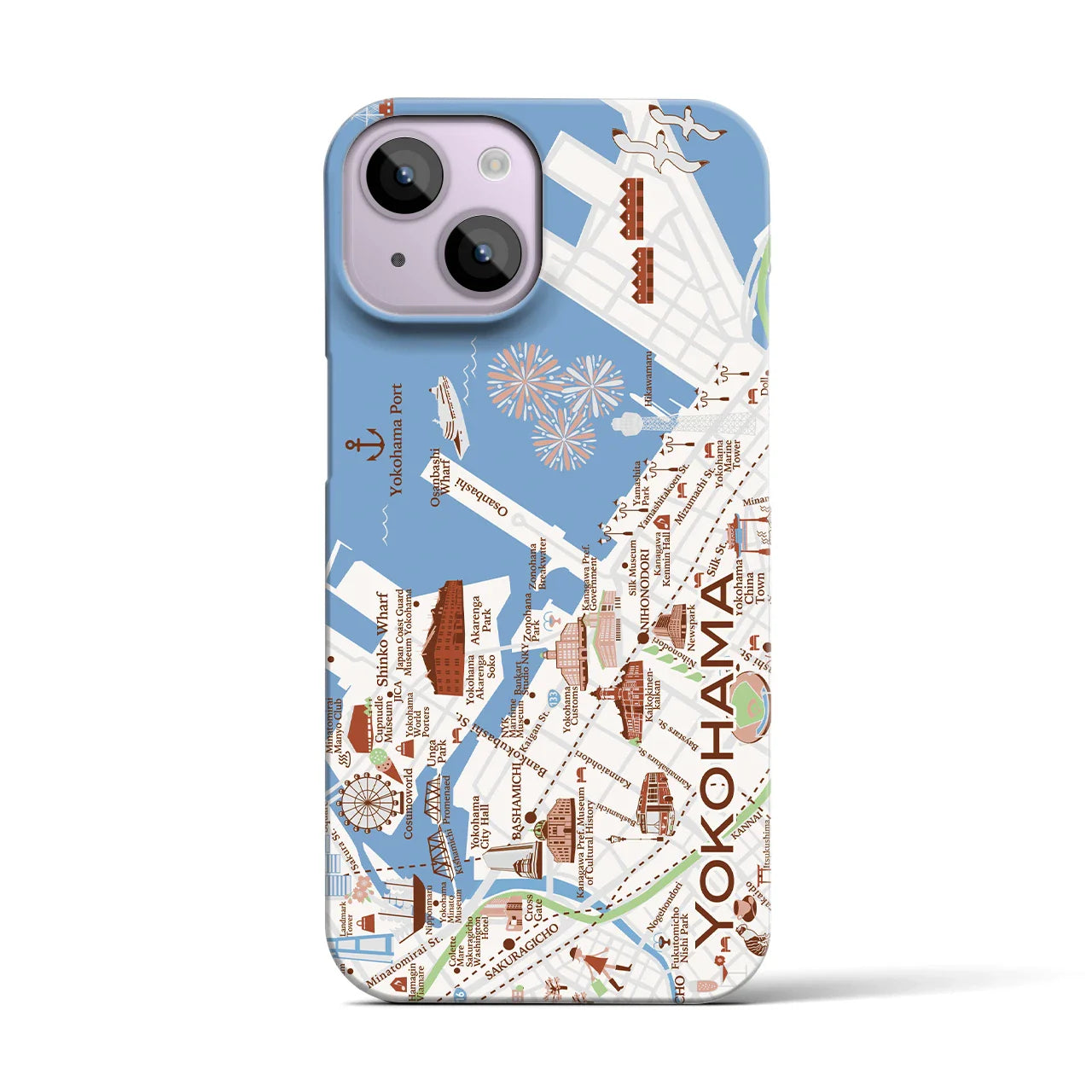 【横浜】イラストマップiPhoneケース(バックカバータイプ)