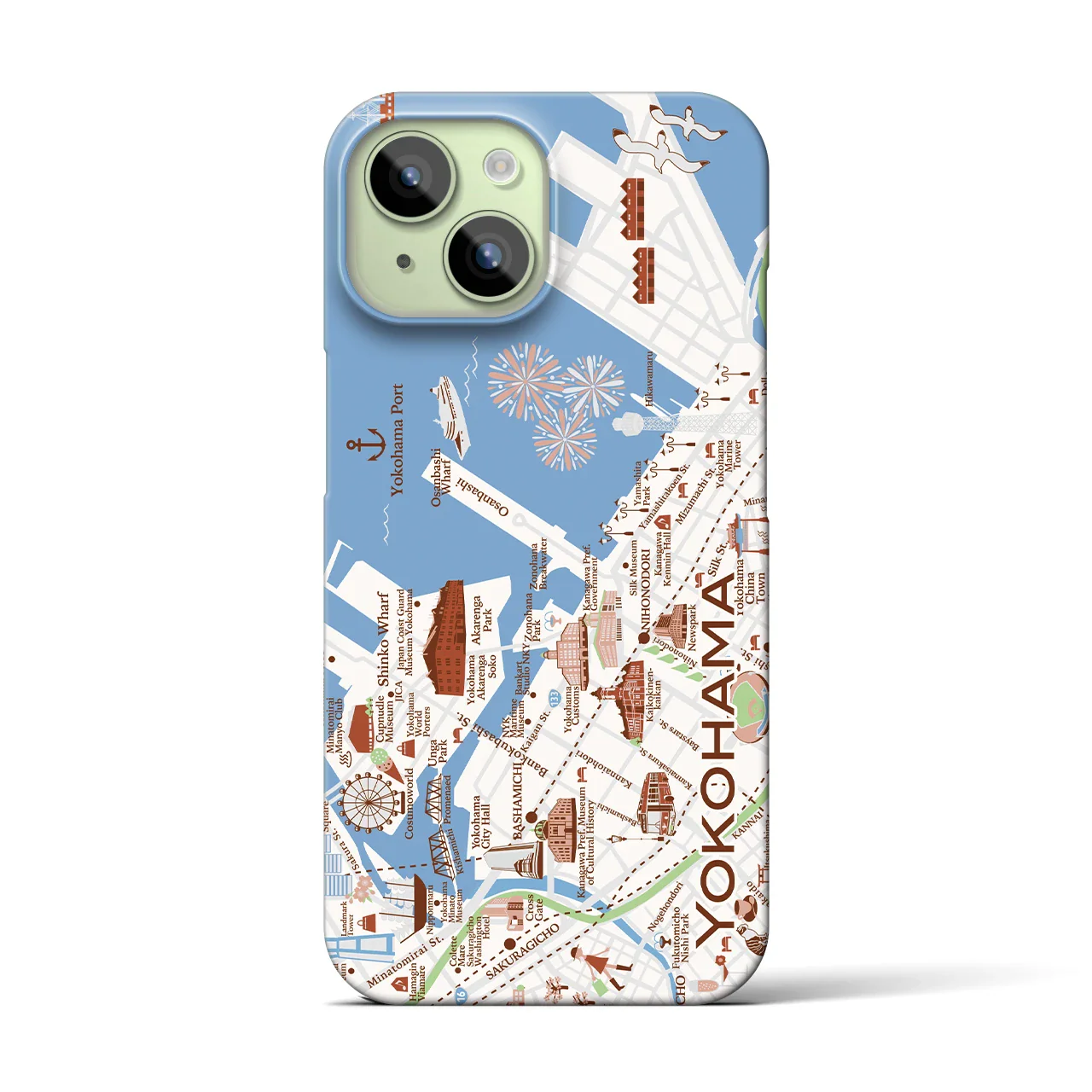 【横浜】イラストマップiPhoneケース(バックカバータイプ)