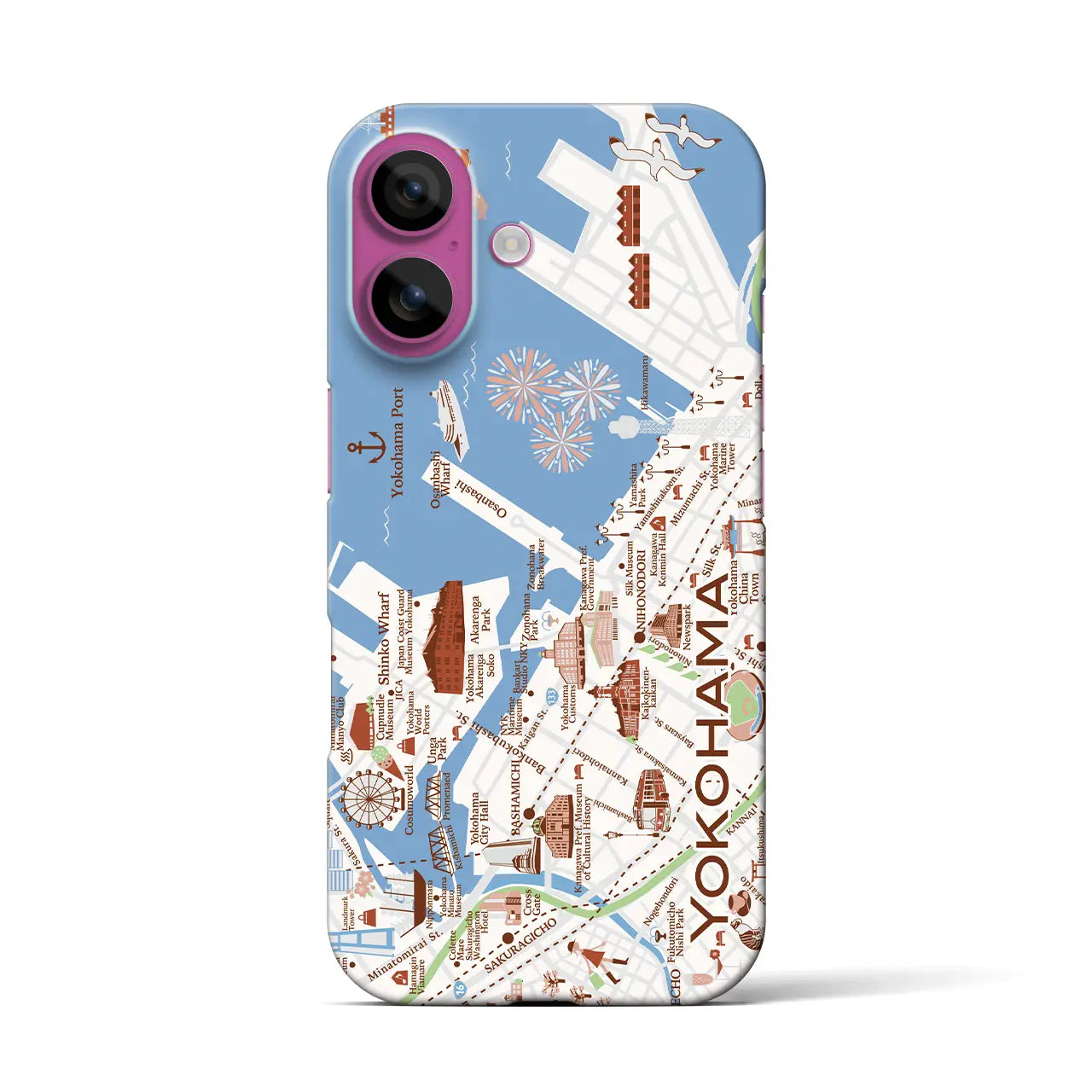 【横浜】イラストマップiPhoneケース(バックカバータイプ)