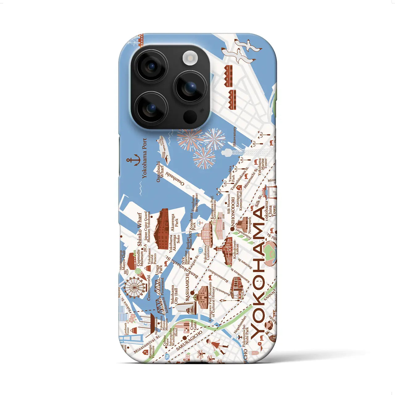 【横浜】イラストマップiPhoneケース(バックカバータイプ)