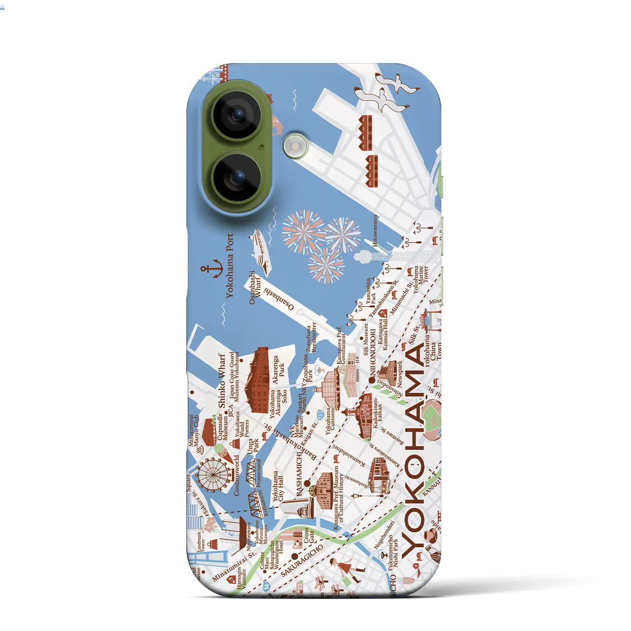 【横浜】イラストマップiPhoneケース(バックカバータイプ)