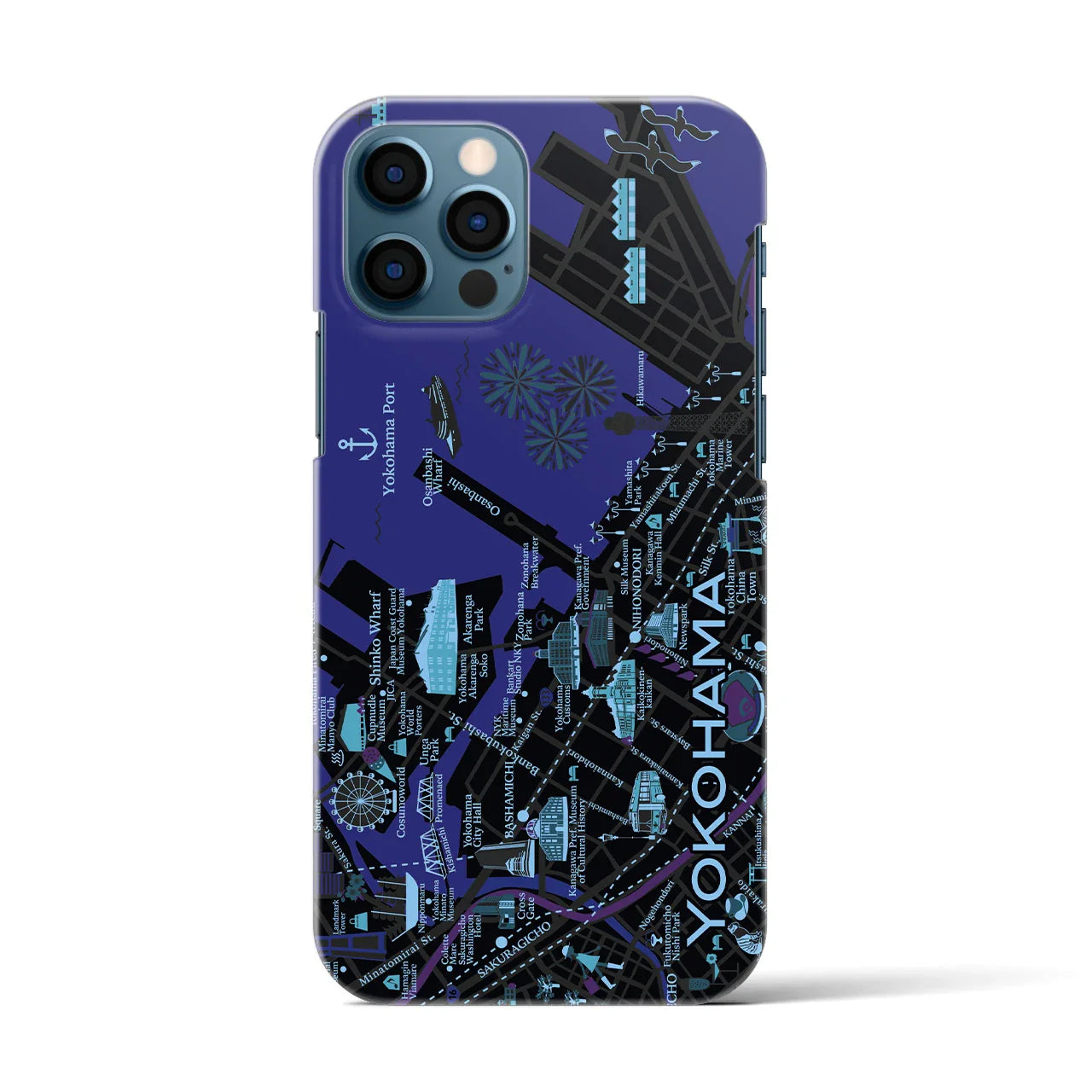 【横浜】イラストマップiPhoneケース(バックカバータイプ)