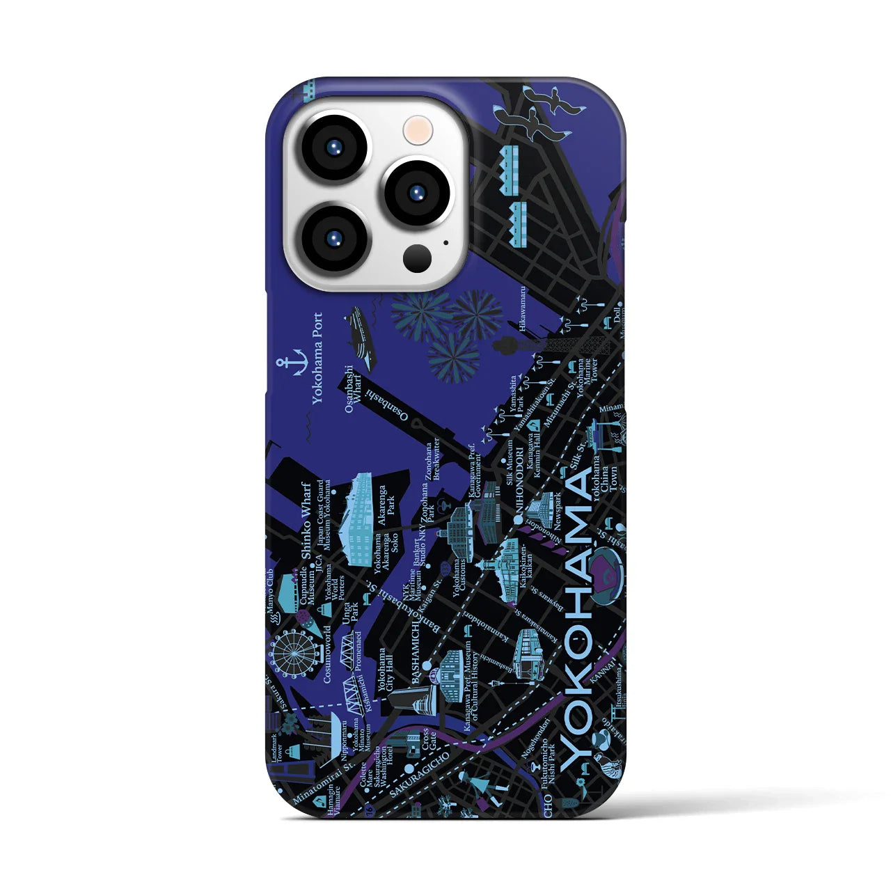 【横浜】イラストマップiPhoneケース(バックカバータイプ)