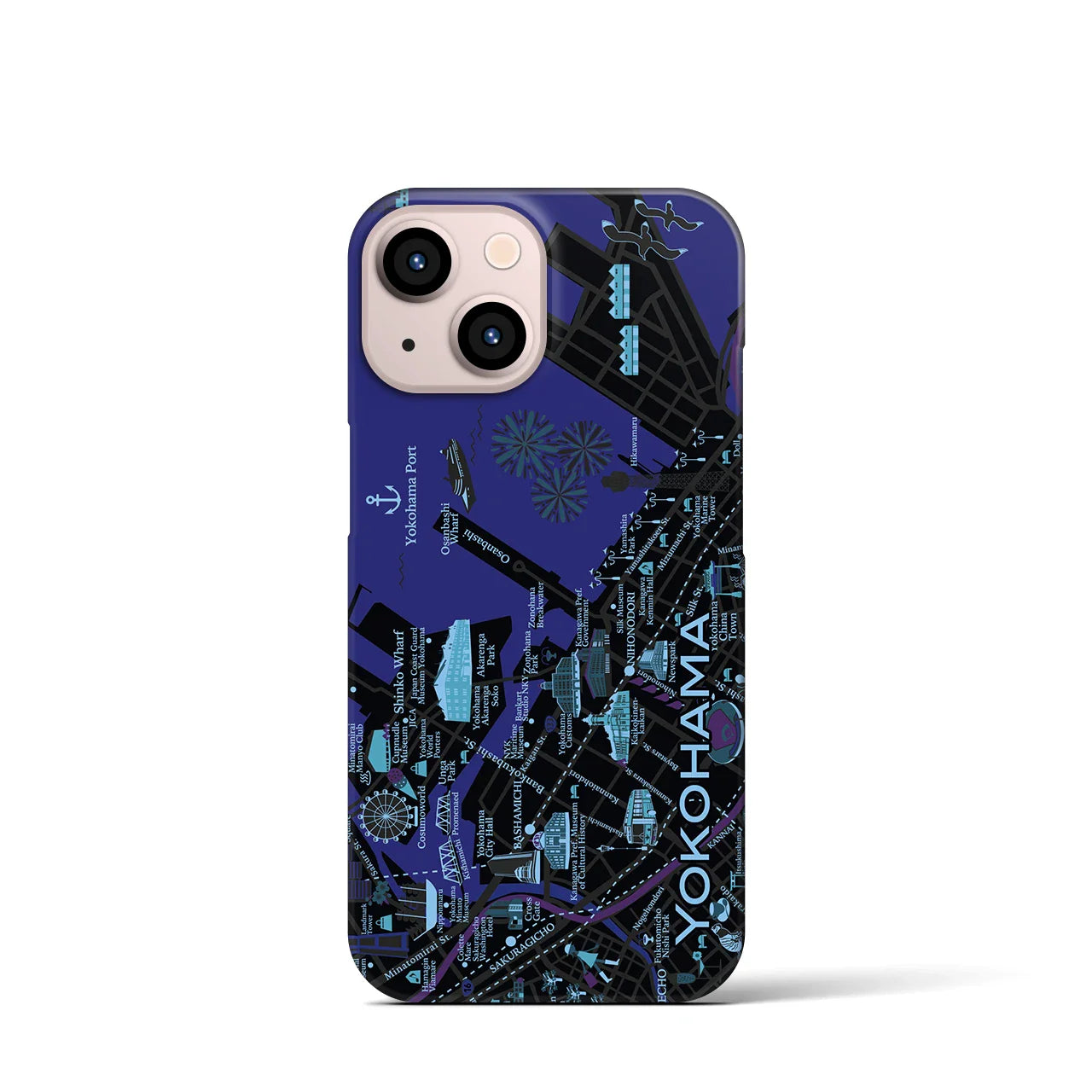 【横浜】イラストマップiPhoneケース(バックカバータイプ)