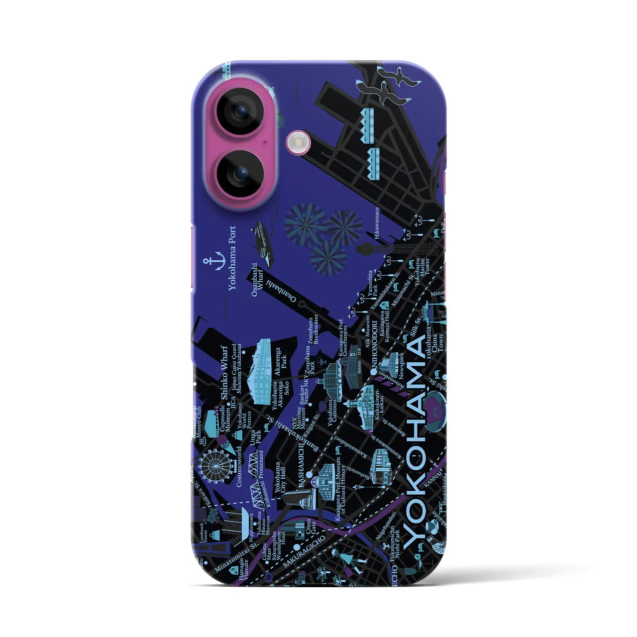 【横浜】イラストマップiPhoneケース(バックカバータイプ)