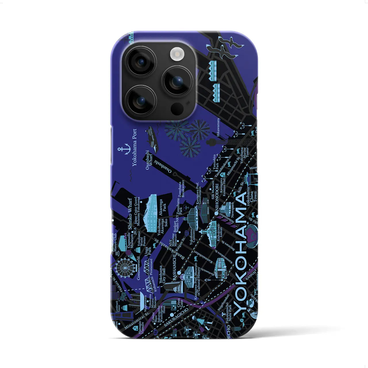【横浜】イラストマップiPhoneケース(バックカバータイプ)