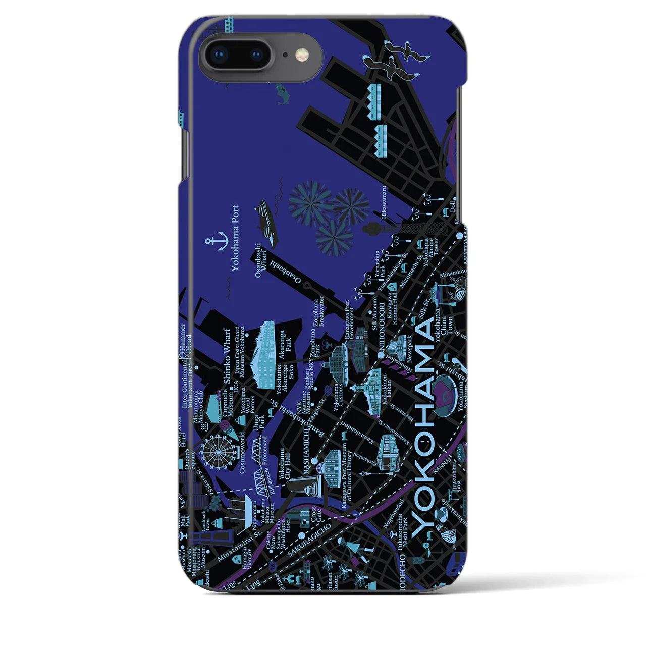 【横浜】イラストマップiPhoneケース(バックカバータイプ)