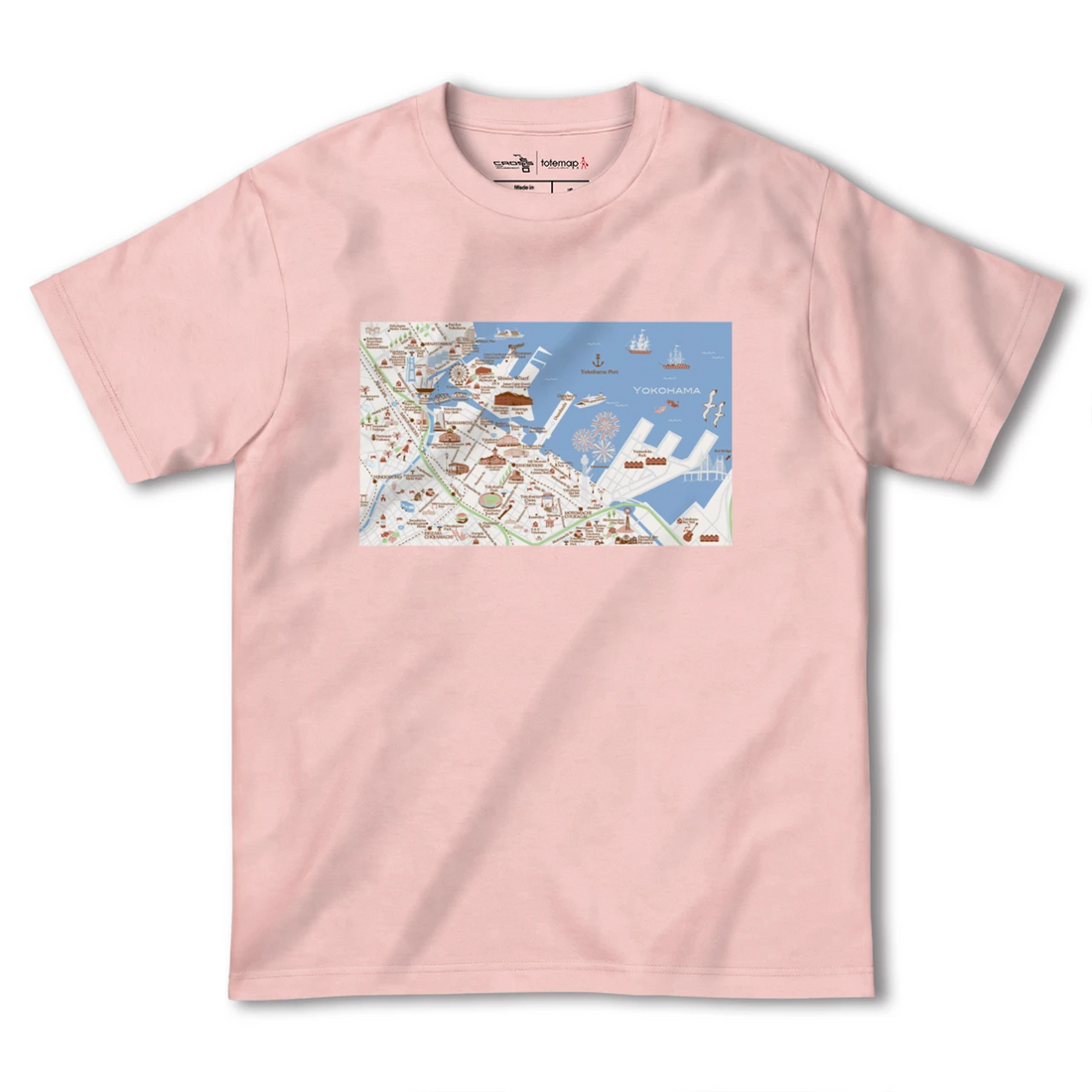【横浜(神奈川県)】イラストマップTシャツ
