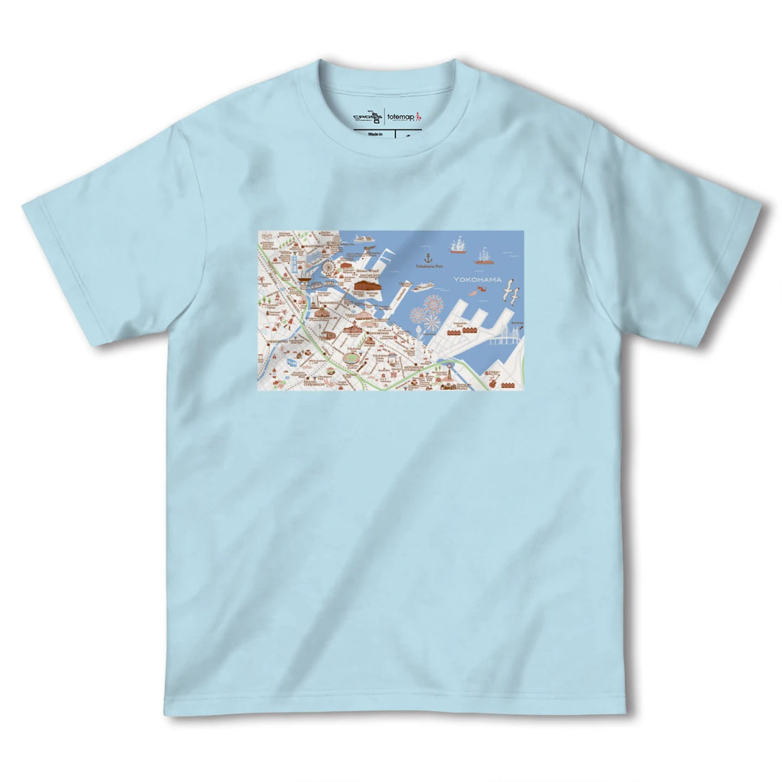 【横浜(神奈川県)】イラストマップTシャツ