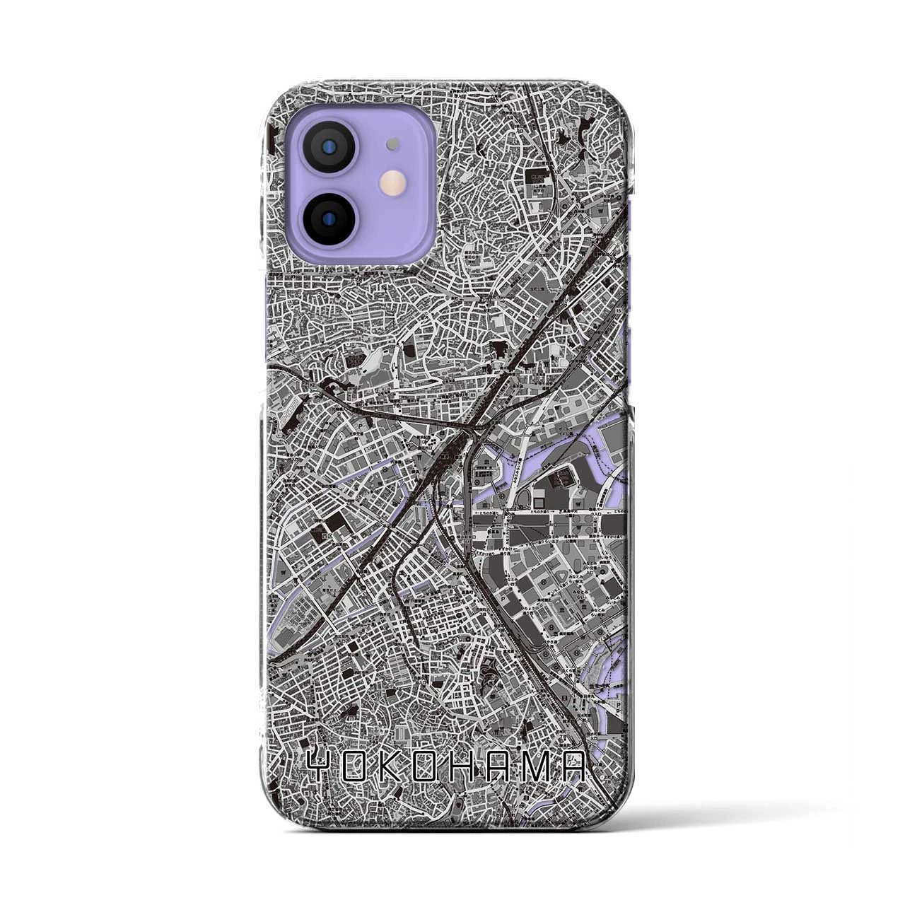 【横浜2(神奈川県)】地図柄iPhoneケース(クリアタイプ)