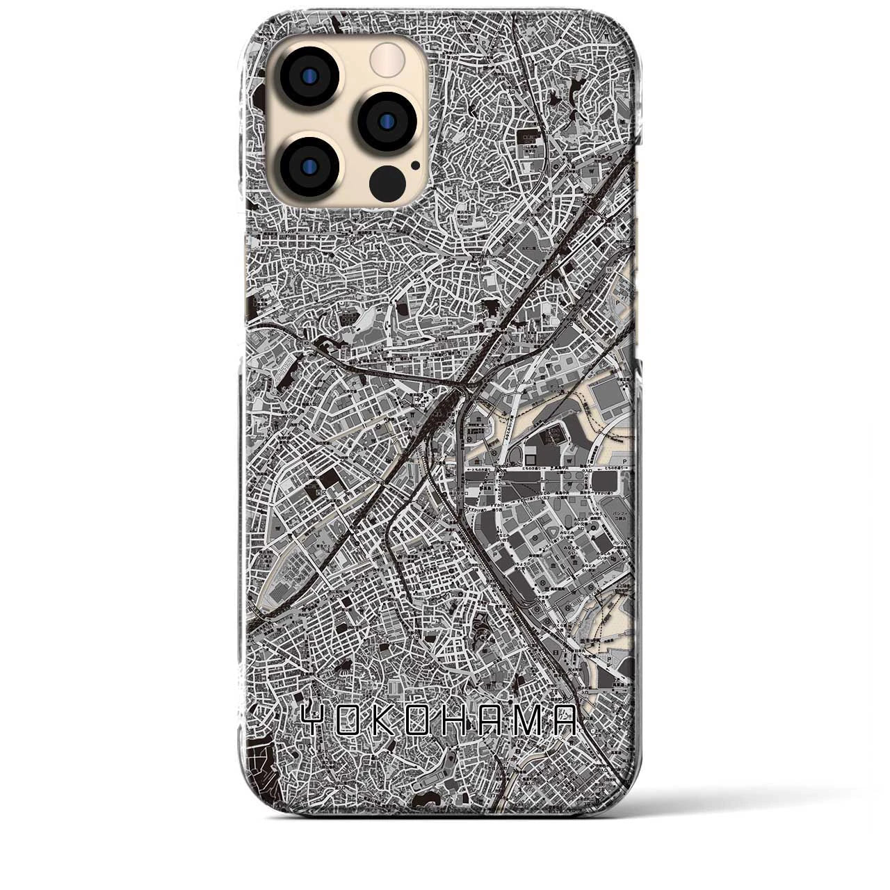 【横浜2(神奈川県)】地図柄iPhoneケース(クリアタイプ)