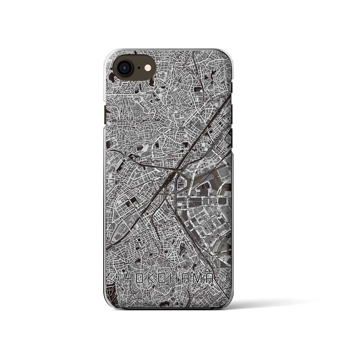 【横浜2(神奈川県)】地図柄iPhoneケース(クリアタイプ)