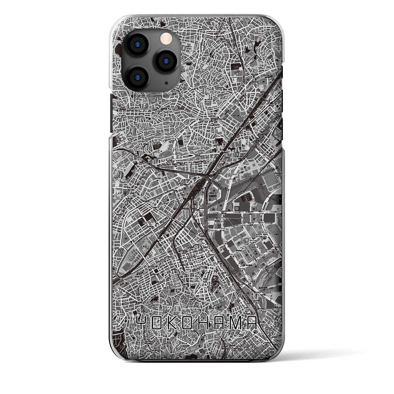 【横浜2(神奈川県)】地図柄iPhoneケース(クリアタイプ)