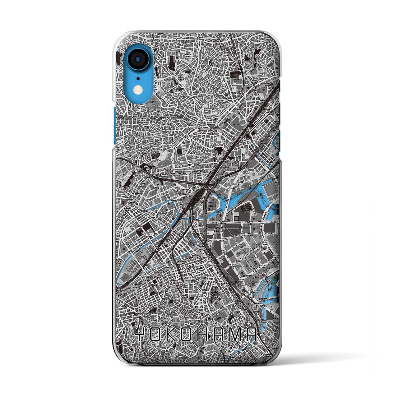 【横浜2(神奈川県)】地図柄iPhoneケース(クリアタイプ)
