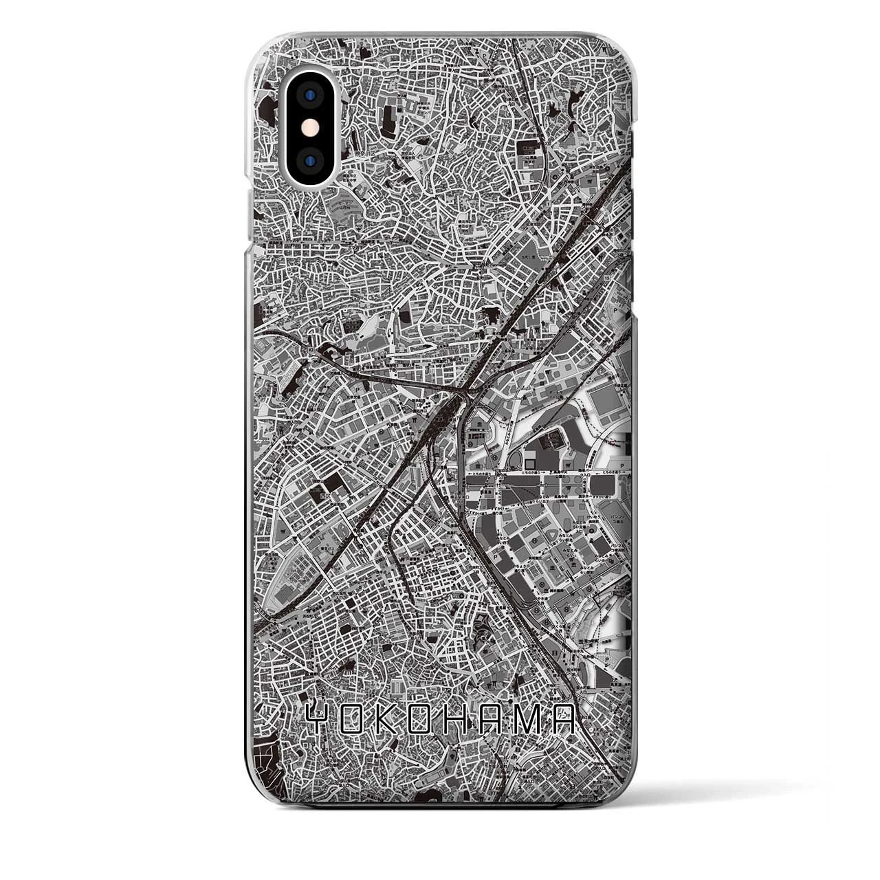 【横浜2(神奈川県)】地図柄iPhoneケース(クリアタイプ)