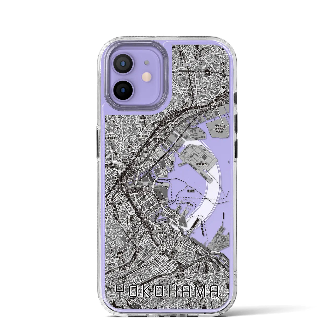 【横浜3(神奈川県)】地図柄iPhoneケース(MagSafeタイプ)