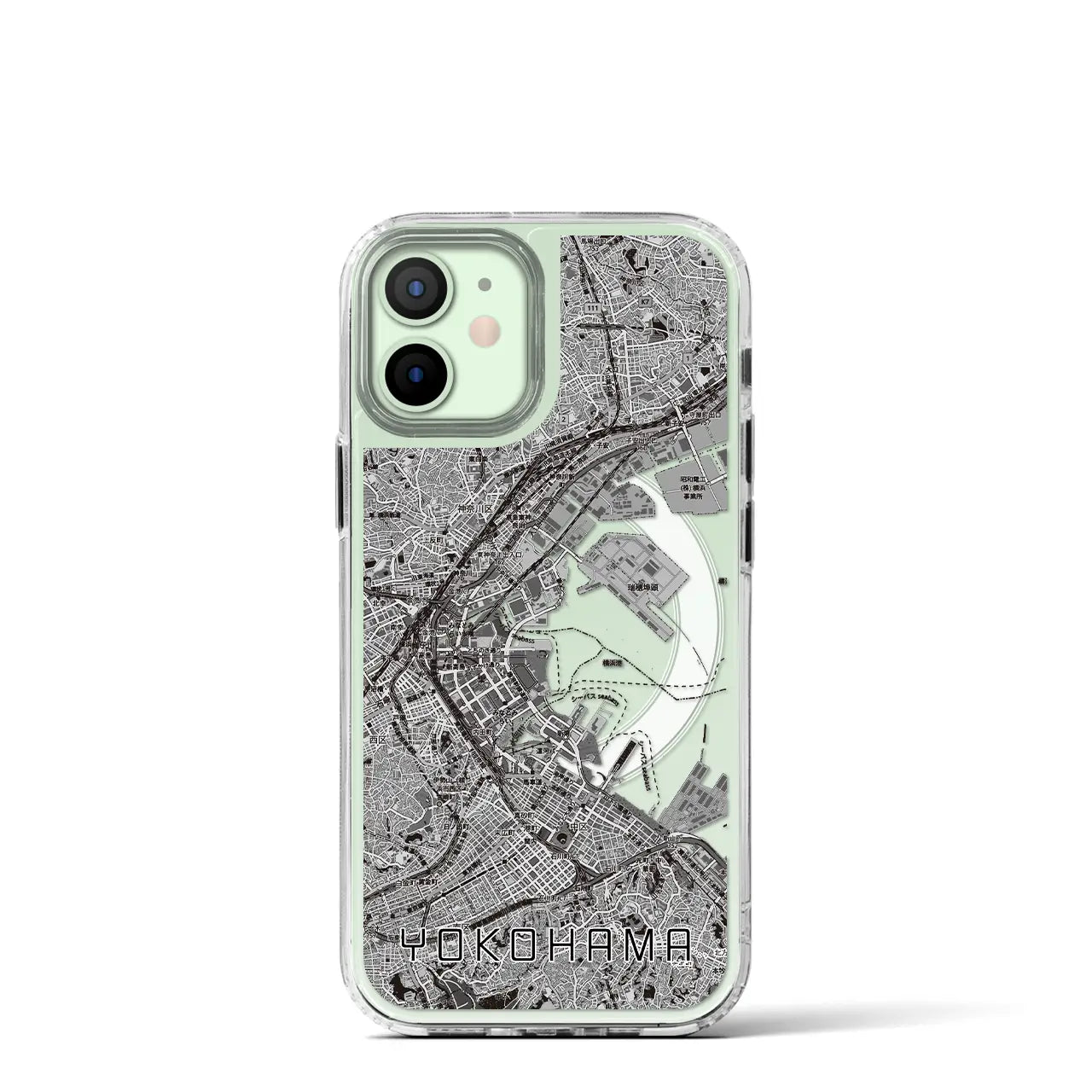 【横浜3(神奈川県)】地図柄iPhoneケース(MagSafeタイプ)