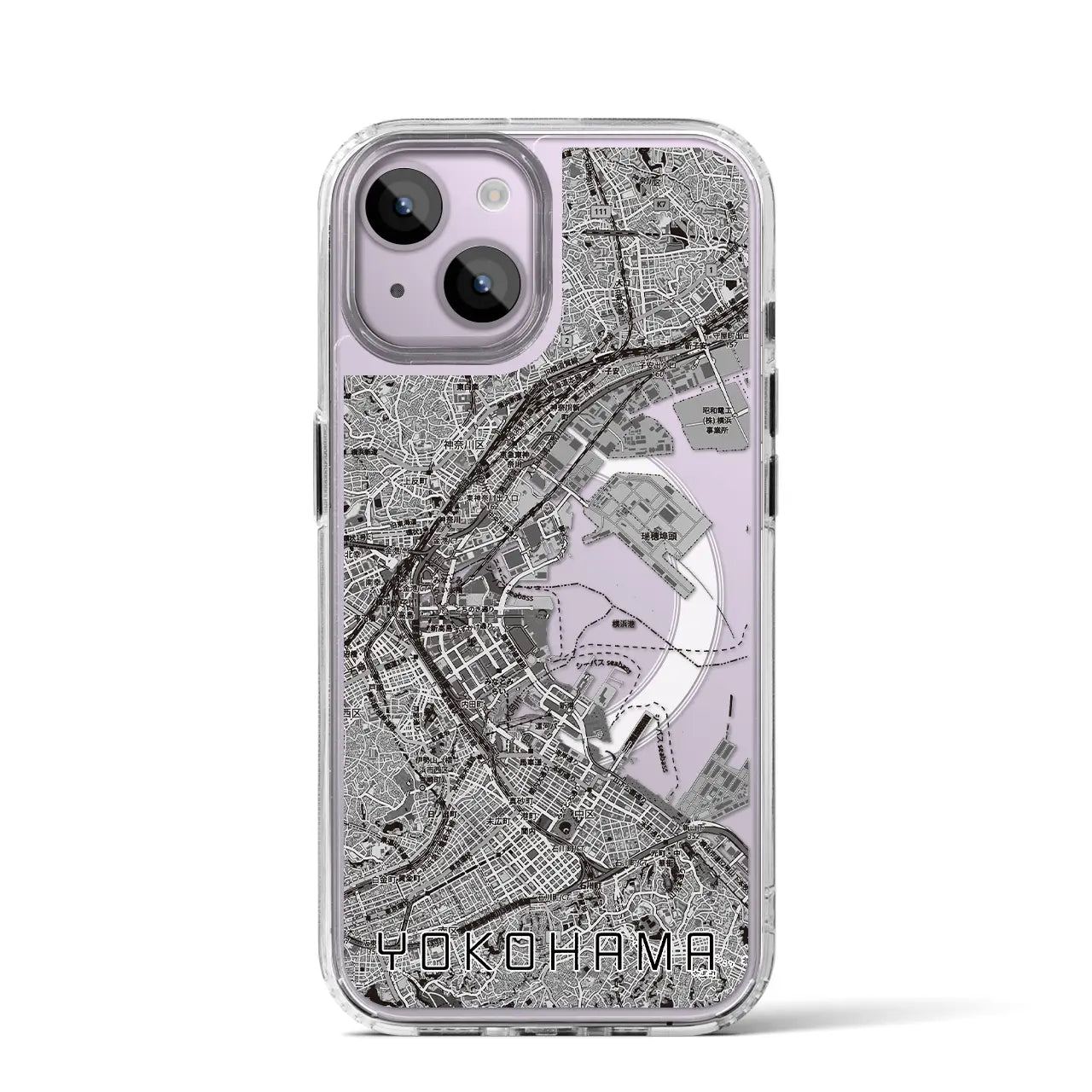 【横浜3(神奈川県)】地図柄iPhoneケース(MagSafeタイプ)
