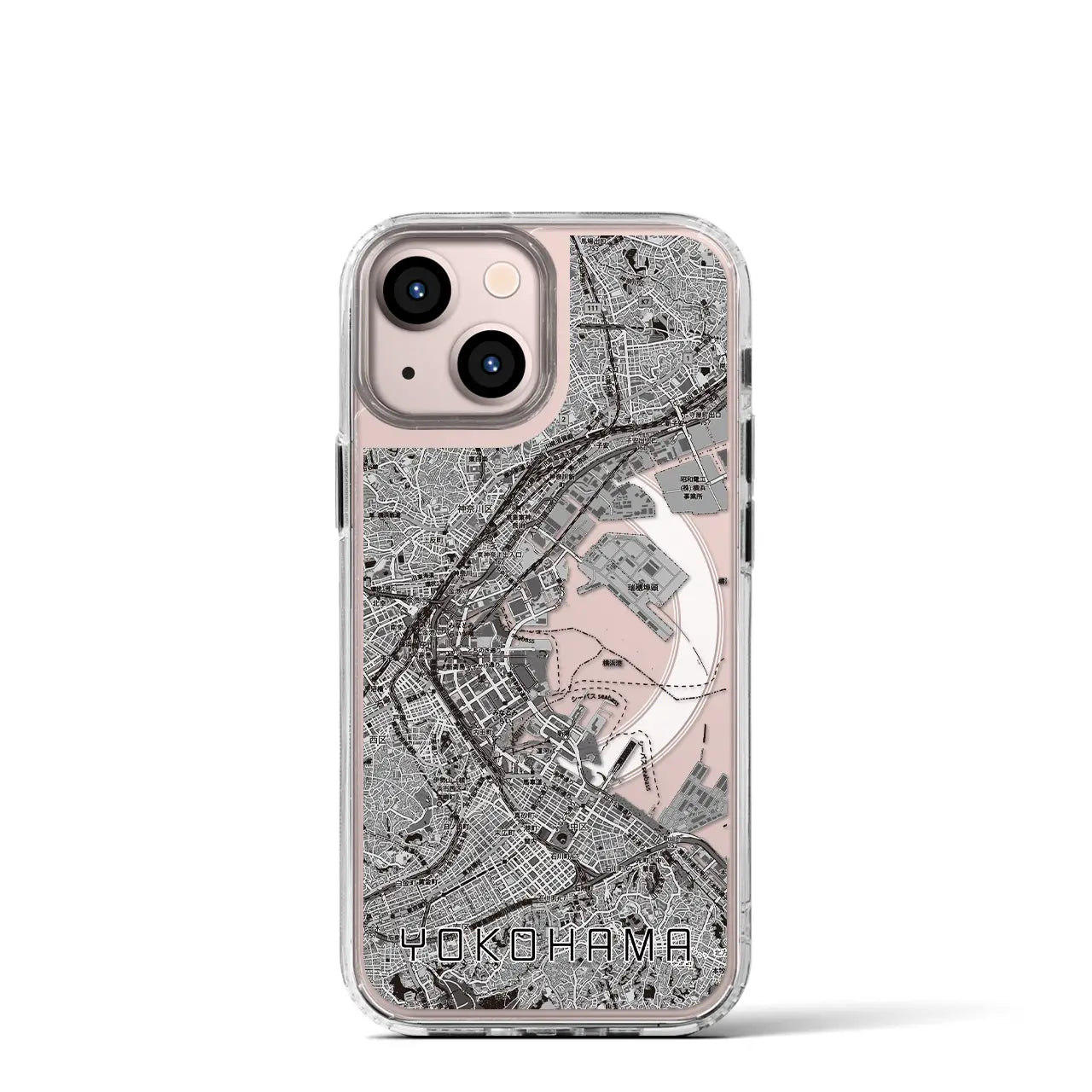 【横浜3(神奈川県)】地図柄iPhoneケース(MagSafeタイプ)