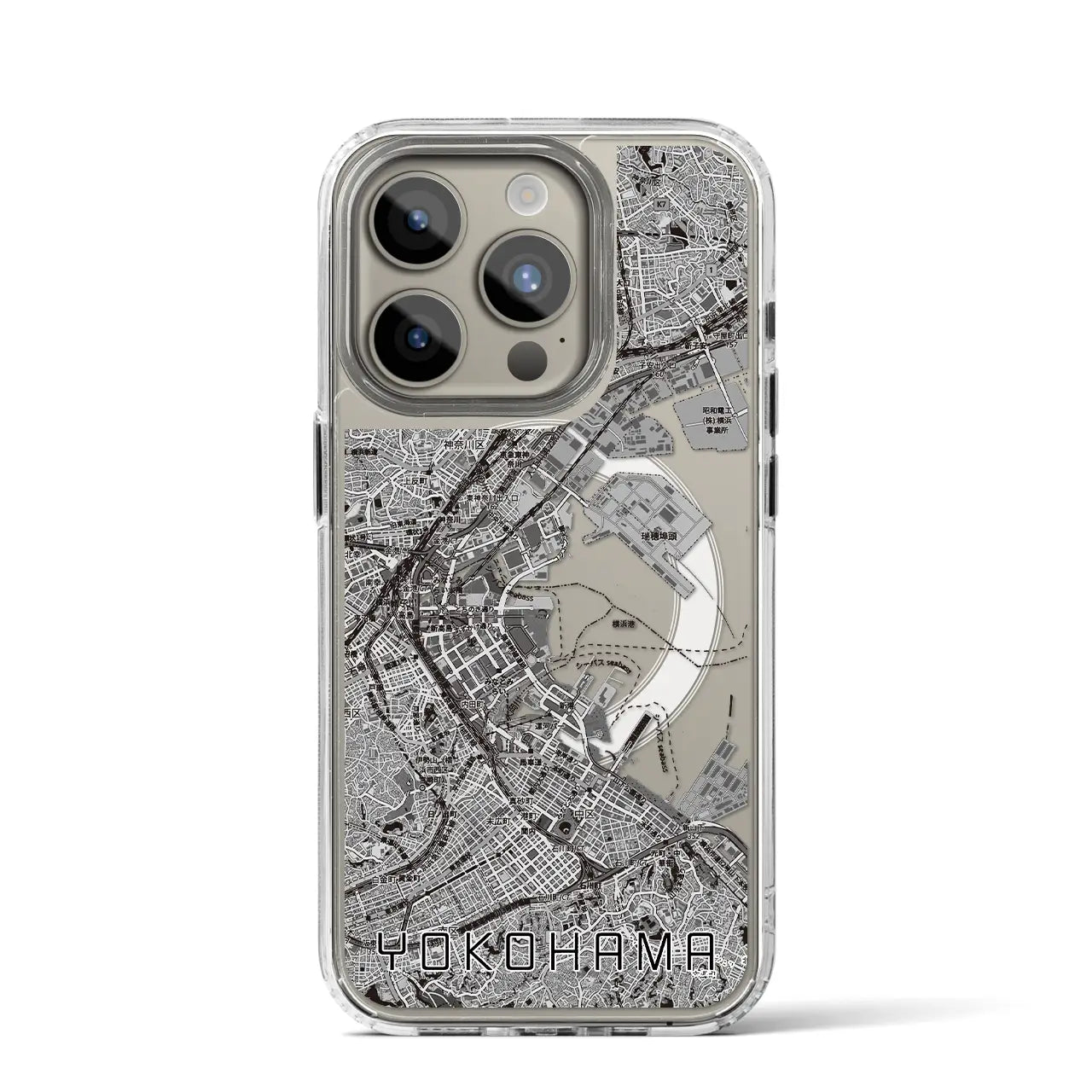 【横浜3(神奈川県)】地図柄iPhoneケース(MagSafeタイプ)