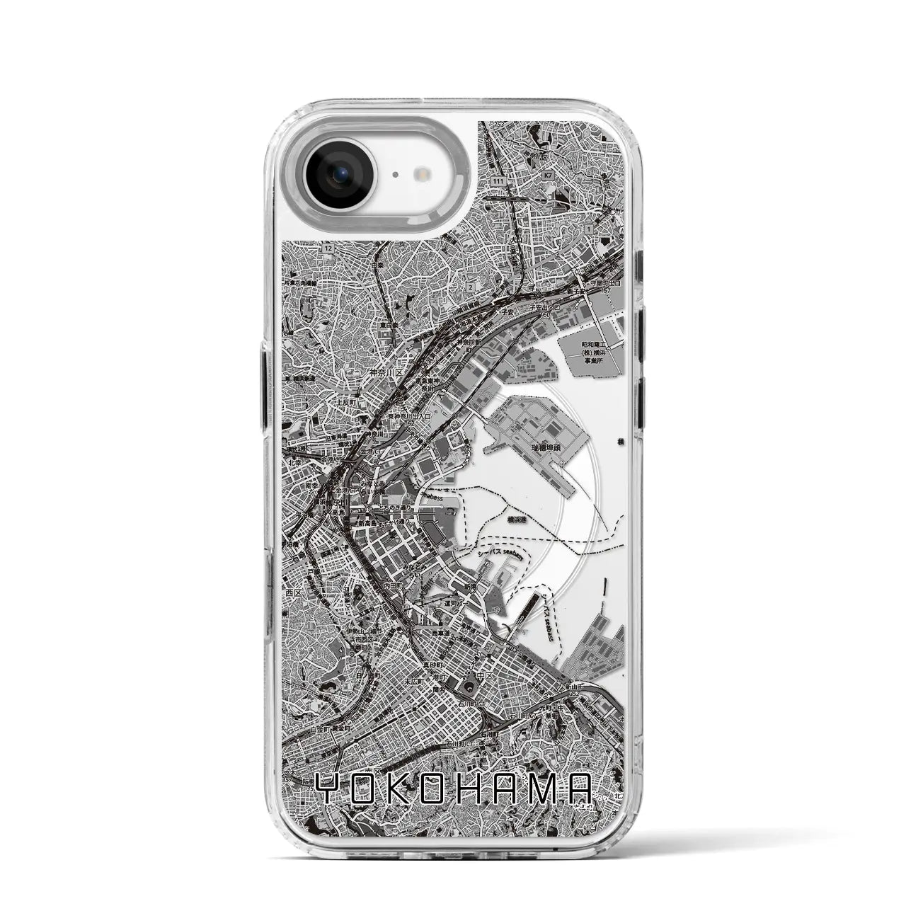 【横浜3(神奈川県)】地図柄iPhoneケース(MagSafeタイプ)