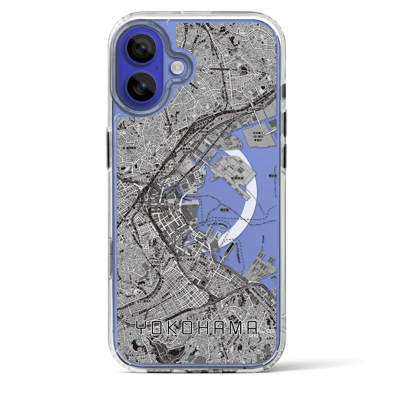 【横浜3(神奈川県)】地図柄iPhoneケース(MagSafeタイプ)