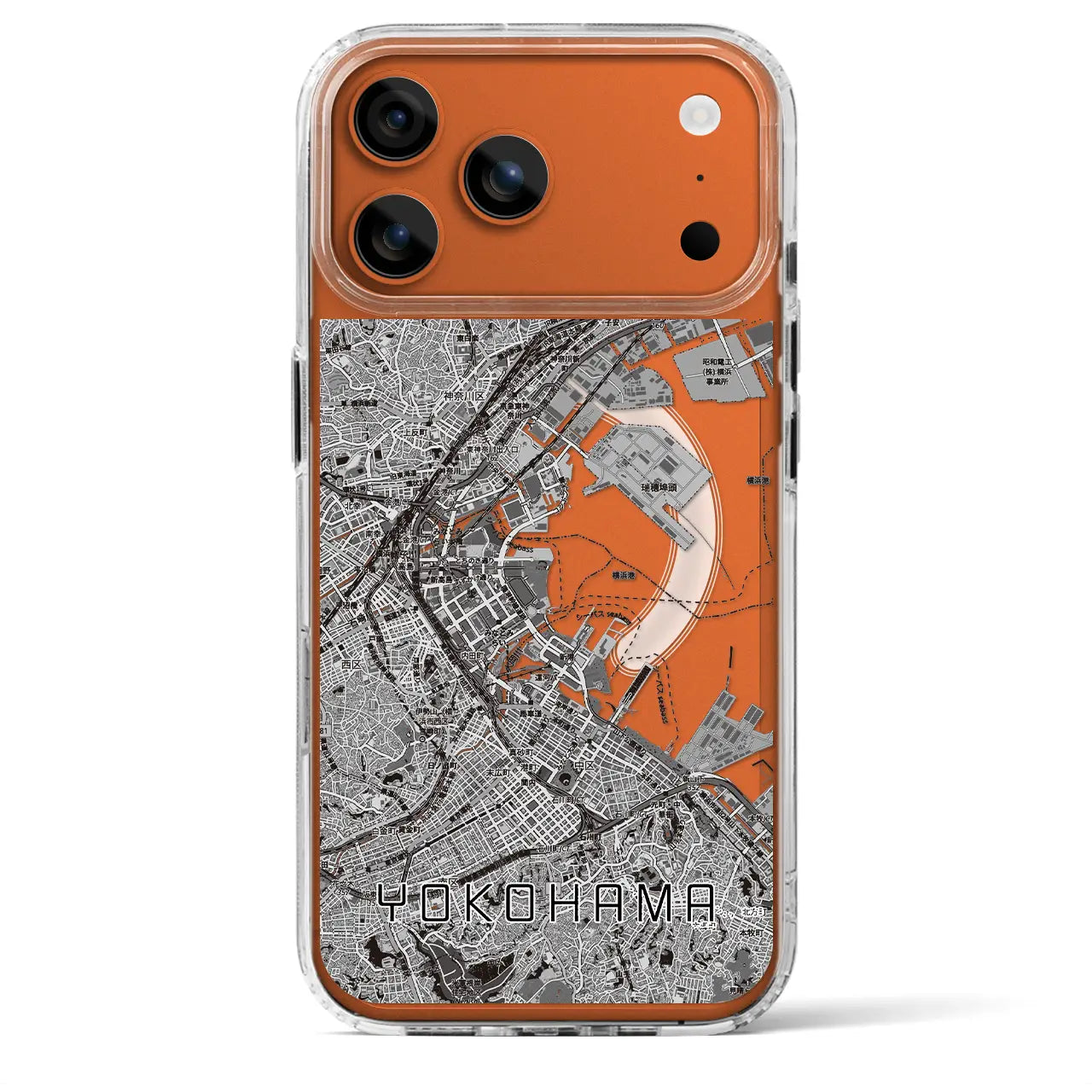 【横浜3(神奈川県)】地図柄iPhoneケース(MagSafeタイプ)