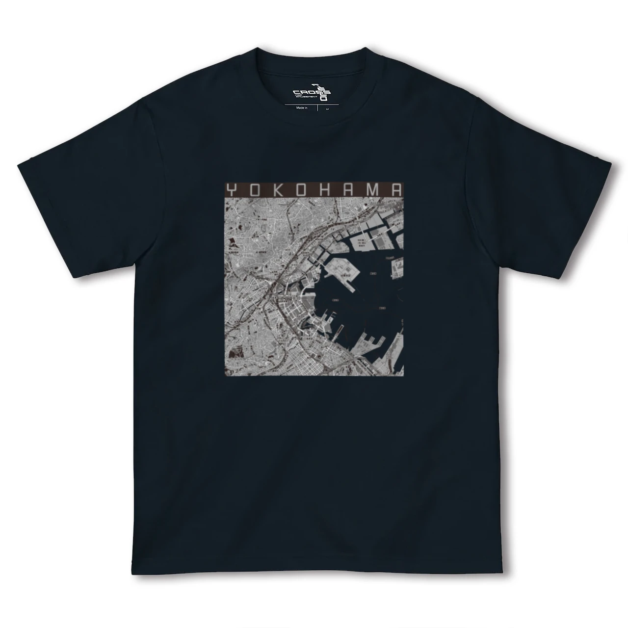 【横浜3(神奈川県)】地図柄ヘビーウェイトTシャツ