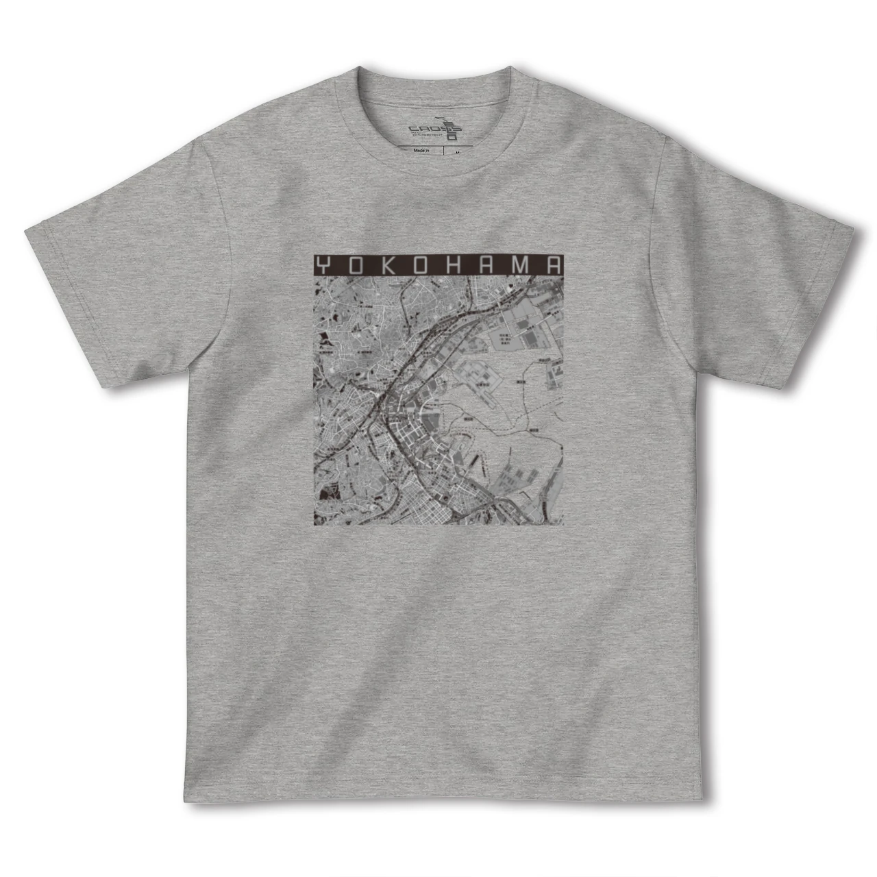 【横浜3(神奈川県)】地図柄ヘビーウェイトTシャツ