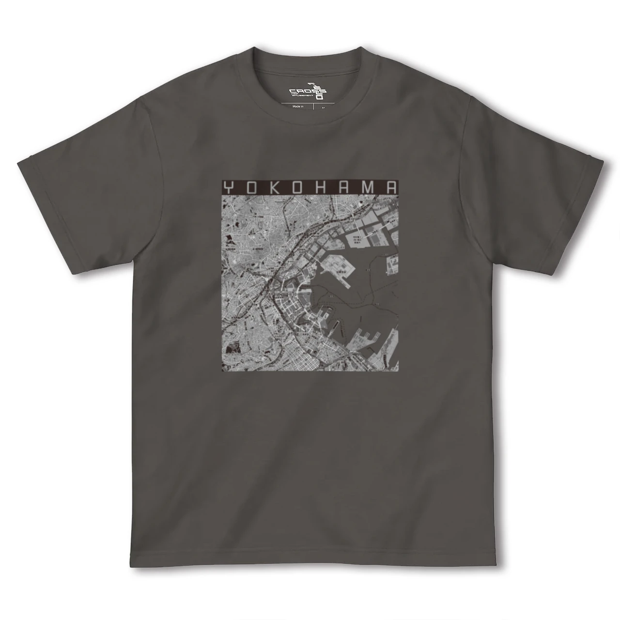 【横浜3(神奈川県)】地図柄ヘビーウェイトTシャツ