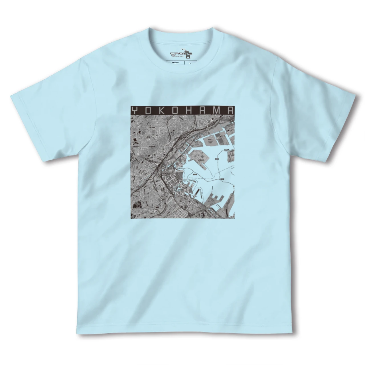 【横浜3(神奈川県)】地図柄ヘビーウェイトTシャツ