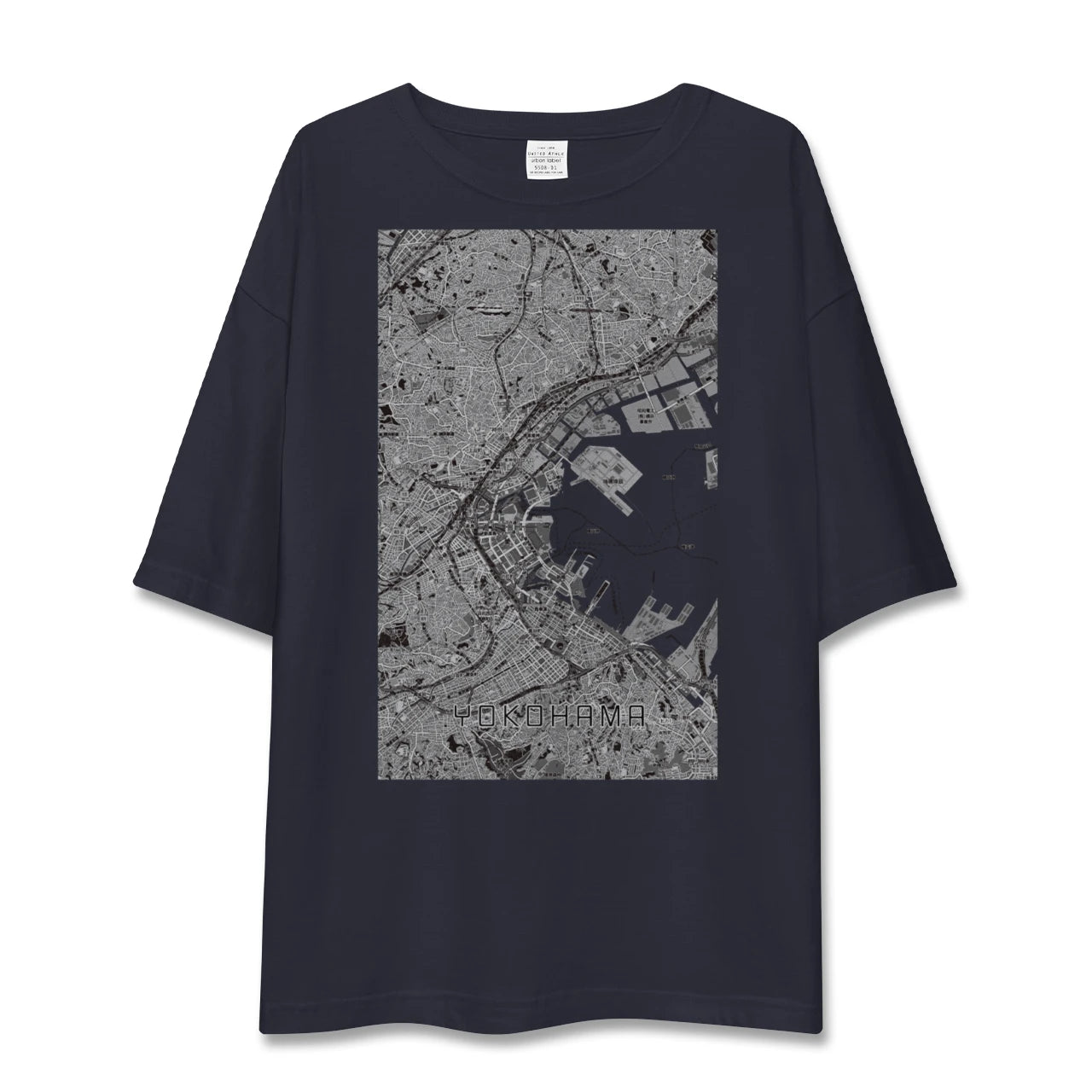 【横浜3(神奈川県)】地図柄ビッグシルエットTシャツ