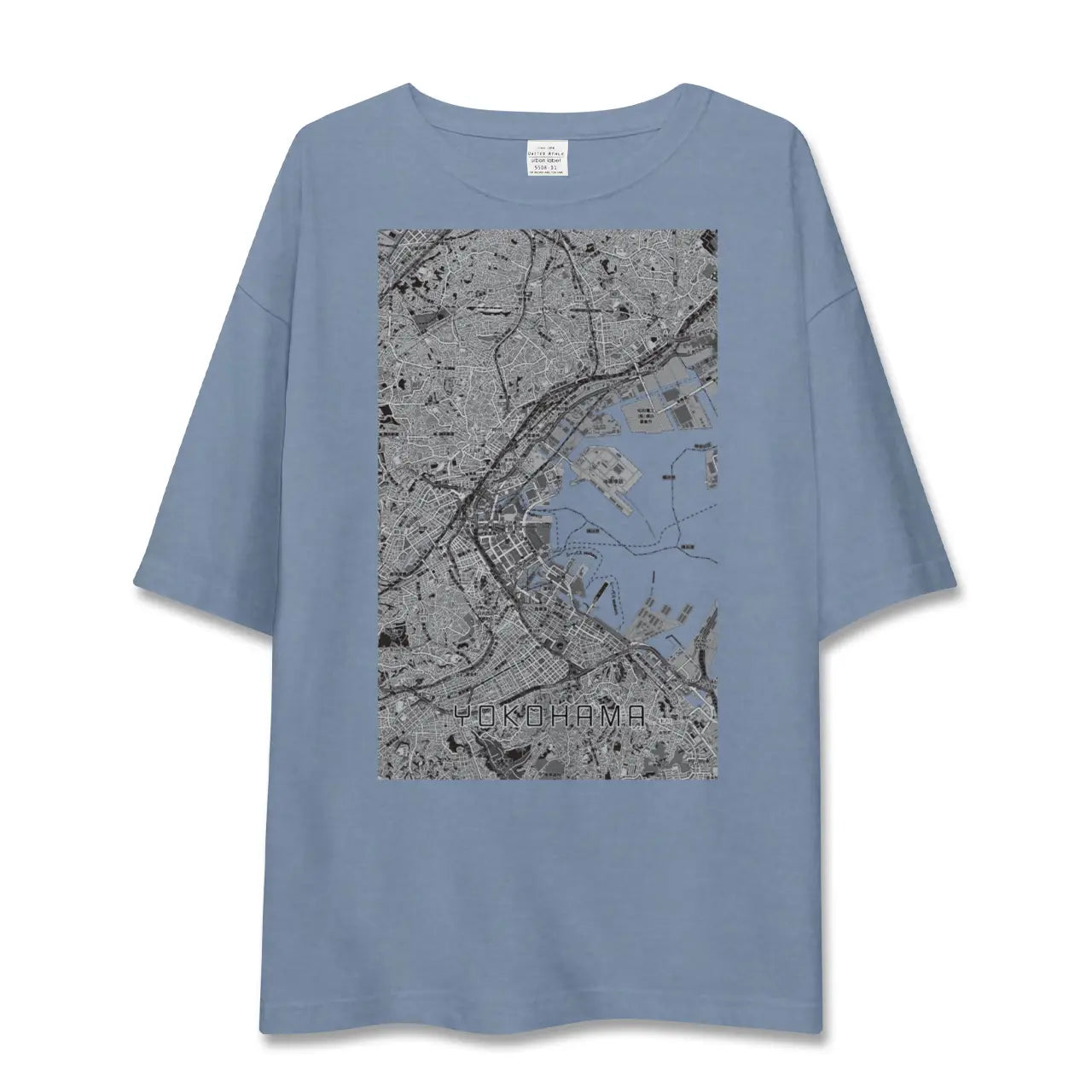 【横浜3(神奈川県)】地図柄ビッグシルエットTシャツ