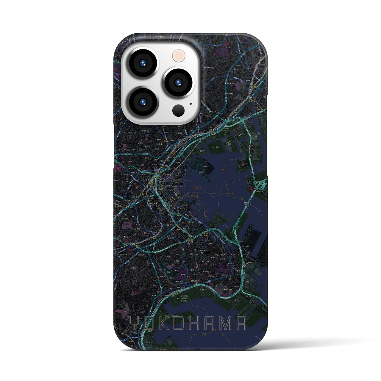 【横浜(神奈川県)】地図柄iPhoneケース(バックカバータイプ)